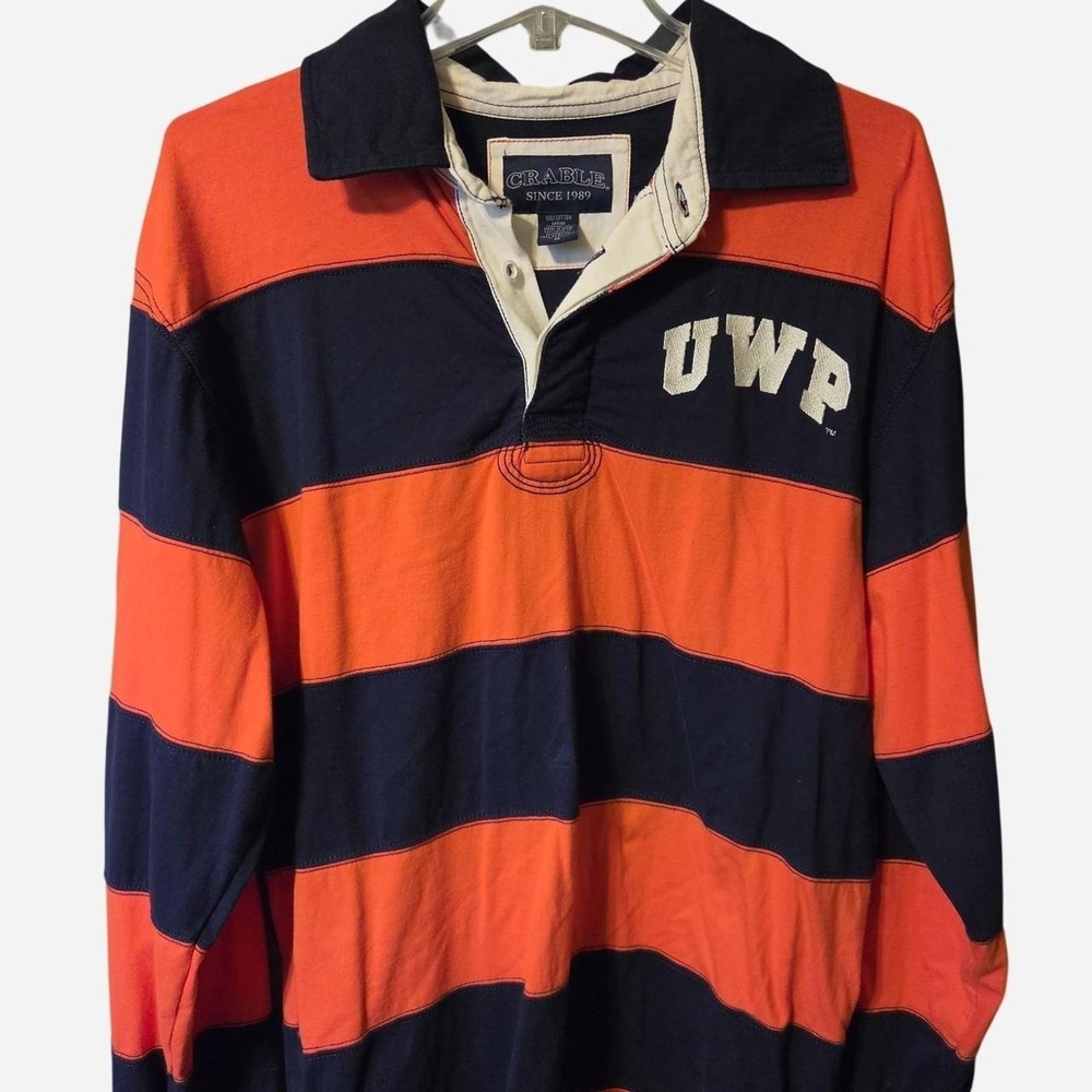Vintage University of Wisconsin Platteville Pioneer Rugby Shirt Men's Medium